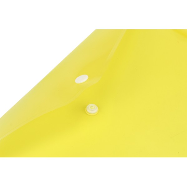 Папка-конверт Economix B5+ на кнопці жовта (12) (180)  E31302-05
