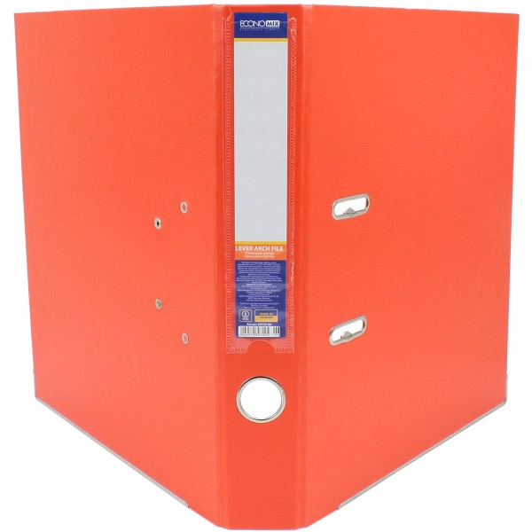 Папка-реєстратор Economix Lux А4 5см зібрана помаранчева (1) (10) E39722*-06