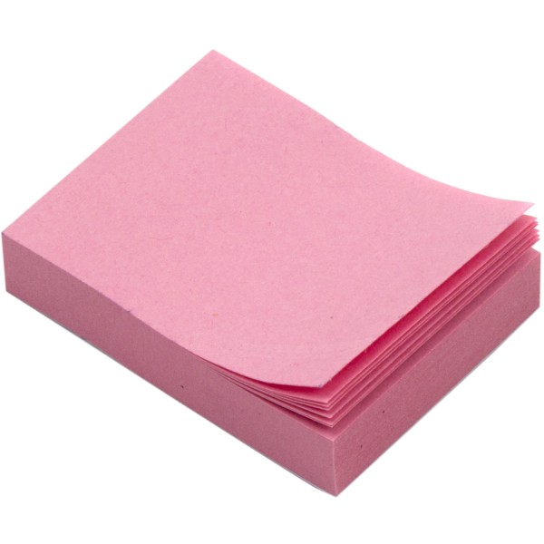 Блок для заміток з липким шаром 38х50 мм 100 аркушів рожевий Economix (12) E20930-09