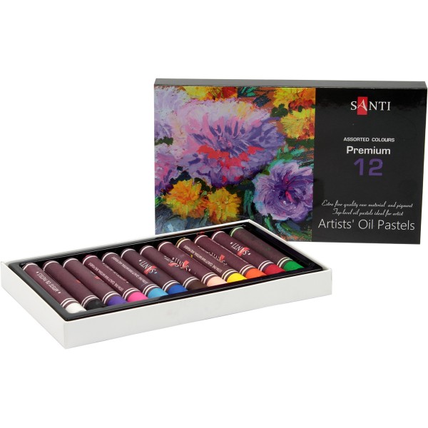 Пастель масляная Santi 12 цветов 353184