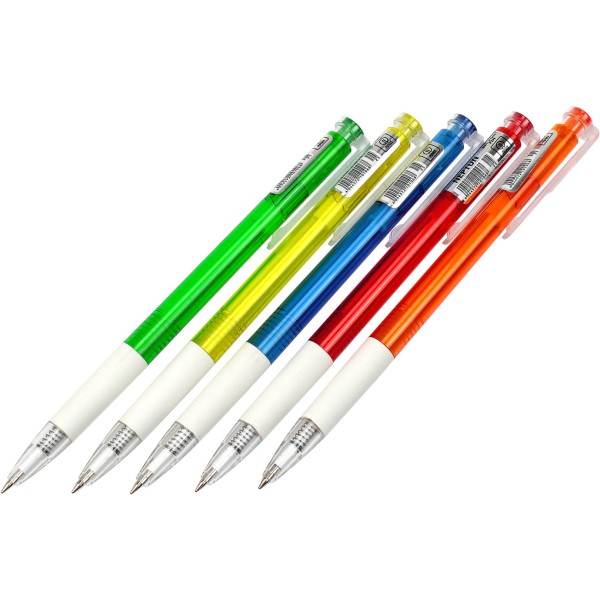 Ручка автоматическая шариковая Economix Neptun 0,5 мм ассорти синяя (50) E10106-25