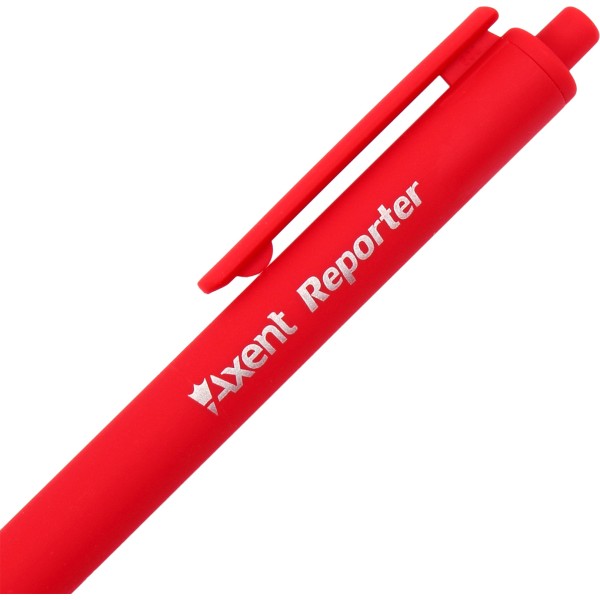 Ручка автоматична кулькова Axent Репортер 0, 7мм червона (12) 1065-06