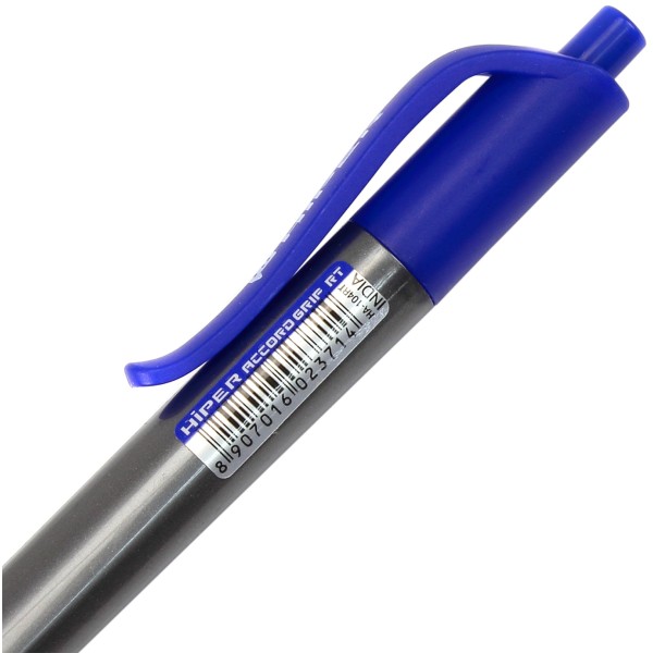 Ручка автоматична масляна кулькова Hiper Accord Grip 1мм тригранна синя (10) (100) HA-140 RT