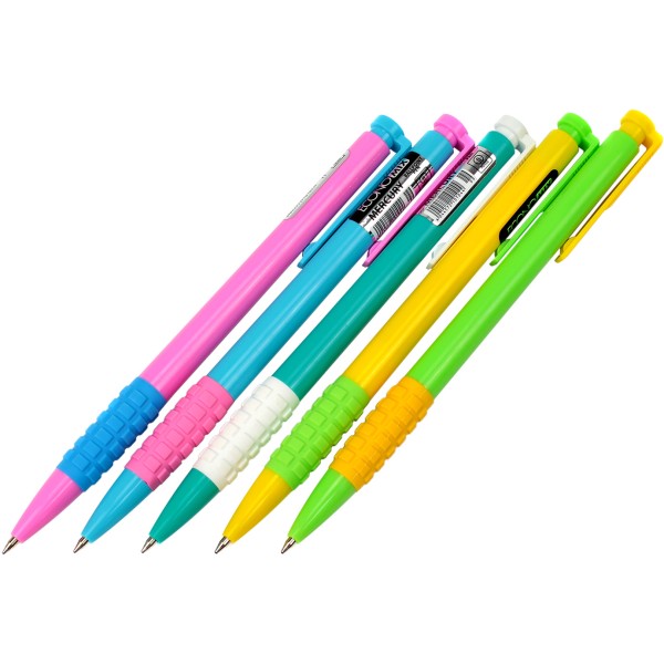 Ручка автоматична кулькова Economix Mercury 0,5 мм асорті синя (50) E10104-99