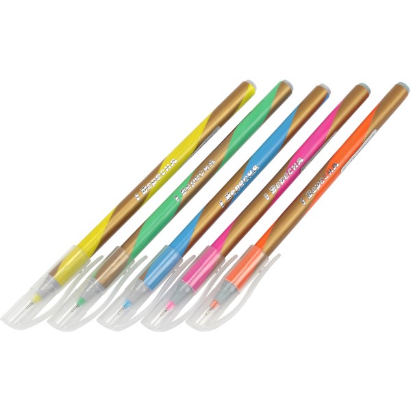 Ручка кулькова 1 Вересня Goldstar синя 0,6 мм (30) (600) 411826