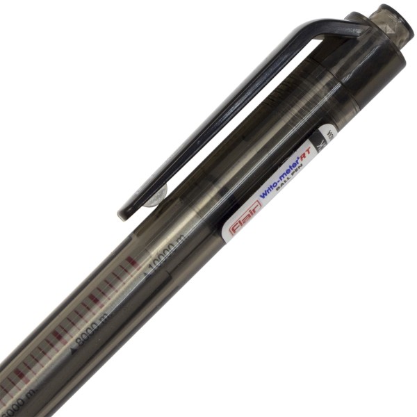 Ручка автоматична кулькова Flair Writometer ball RT 10км 0,6 мм чорна (12) (144) (1152) 1311