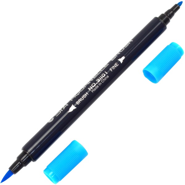 Маркер акварельный STA 2-3 мм небесно-синий (6) 3110I-27