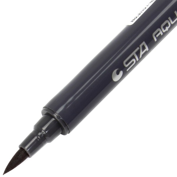 Маркер акварельний STA 2-3 мм коричневий (6) 3110I-49