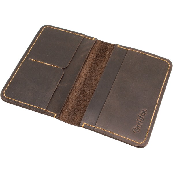 Партмоне Small шкіра темно-коричневе Breidon