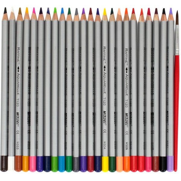 Олівці кольорові 24 кольори акварельні Marco (6) (120) 7120-24CB