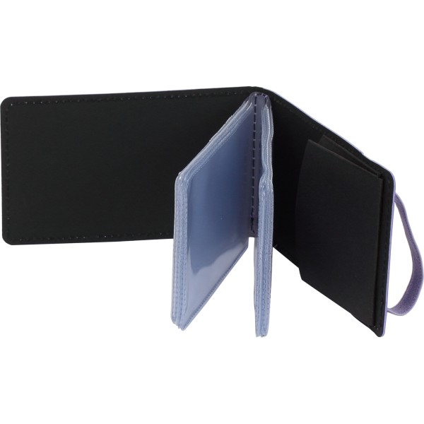 Візитниця на 20 візиток Optima Vivella кишенькова на резинці бузкова O51615-12 