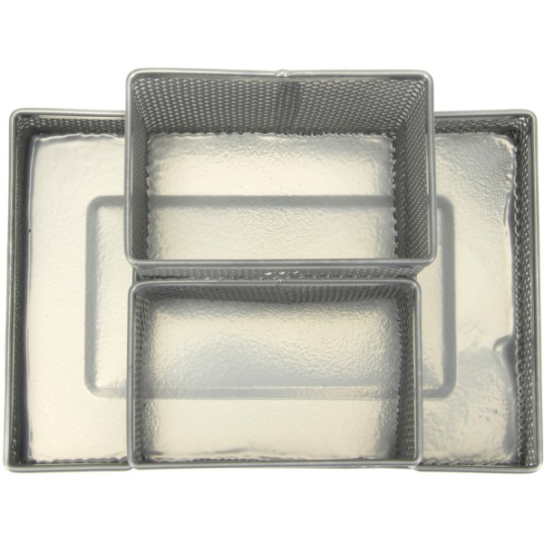 Підставка-органайзер Axent 15,5х10,3х10см металева срібляста 2117-03