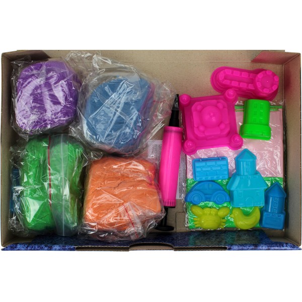 Набор креативного творчества KidSand кинетический песок и песочница,1600 гр (5) KS-02-01 U/DankoToys/