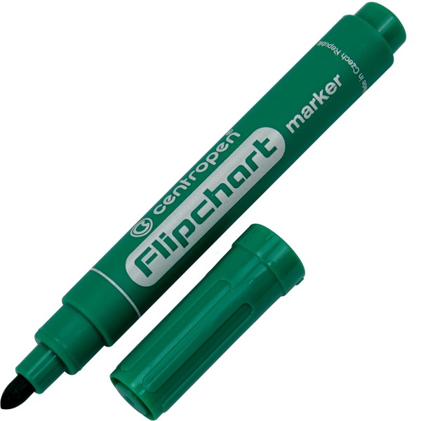 Маркер Centropen Flipchart 8550 2,5мм на водяній основі круглий зелений