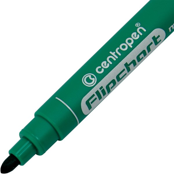 Маркер Centropen Flipchart 8550 2,5мм на водяній основі круглий зелений