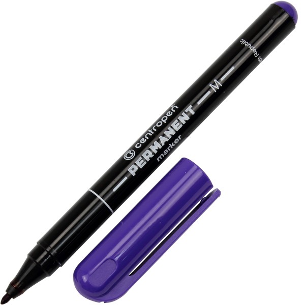 Маркер Centropen Permanent тонкий 1 мм фиолетовый (10) (1000) 2846/08