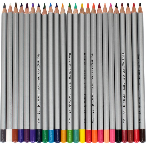 Олівці кольорові 24 кольори Marco (6) (120) 7100-24CB 