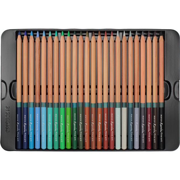 Олівці кольорові 48 кольорів Marco Fine Art Aqua  металева коробка (3) (18) 48TN/2007