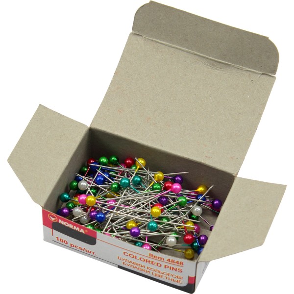 Шпильки офісні 28мм Norma 100 шт (10) 4848