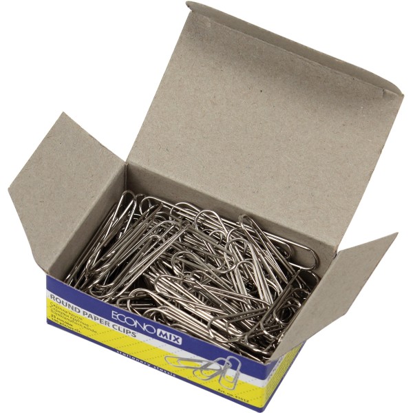 Скрепки Economix 33 мм 100 шт круглые (10) Е41012