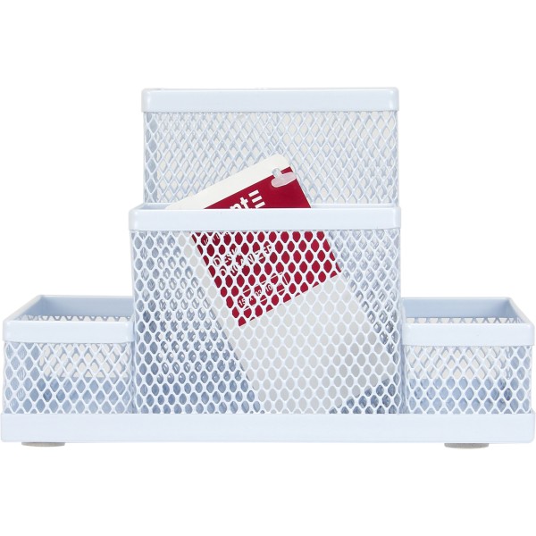 Підставка-органайзер металева Axent 155х103х100мм біла (24) 2117-21