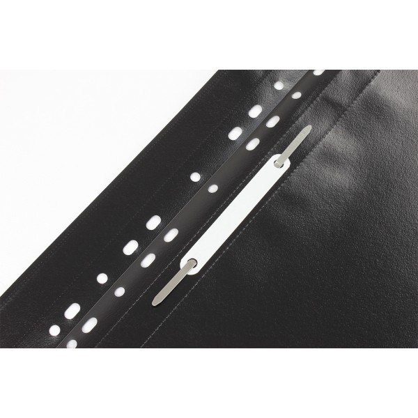 Папка-швидкозшивач Economix А4 з перфорацією апельсин прозорий верх чорна (10) (300) E31508-01 