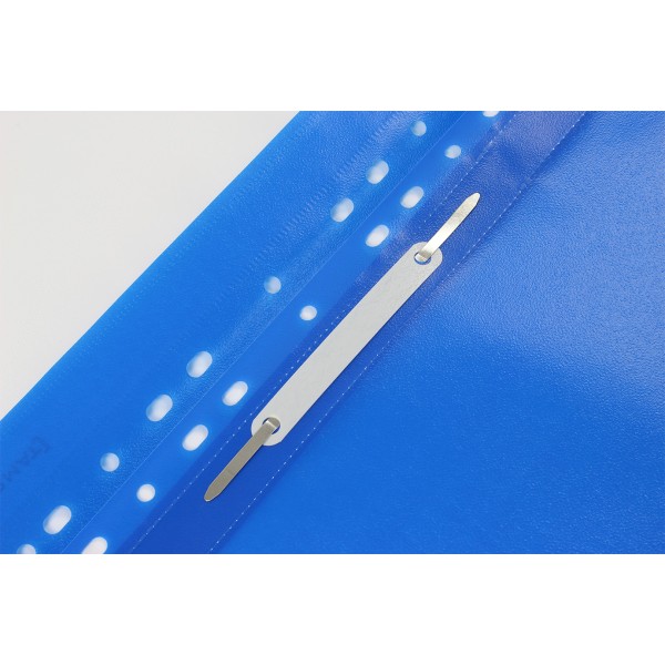 Папка-швидкозшивач Economix Light A4 з прозорим верхом, з перфорацією, апельсин, синя (10) (300) F38504-02