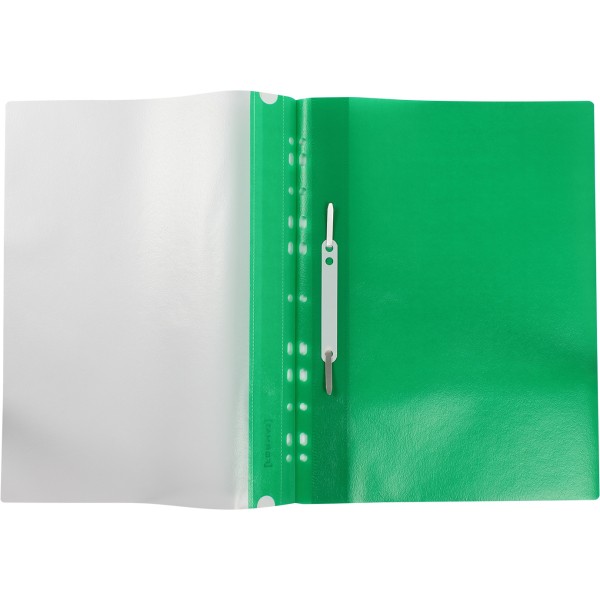 Папка-швидкозш. "Economix Light" №E38504-04 А4 з прозор.верхом,з перфор.,апельс.,зелена(10)(300)