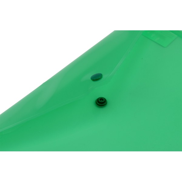 Папка-конверт Economix B5+ на кнопці зелена (12) (180) E31302-04 