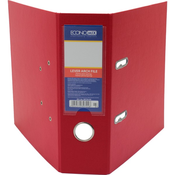 Папка-регистратор Economix А5 8см красная (1) (10) E30724-03 