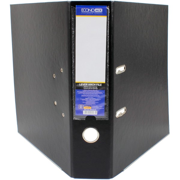 Папка-реєстратор Economix Lux А4 7см зібрана чорна (10) E39723*-01 