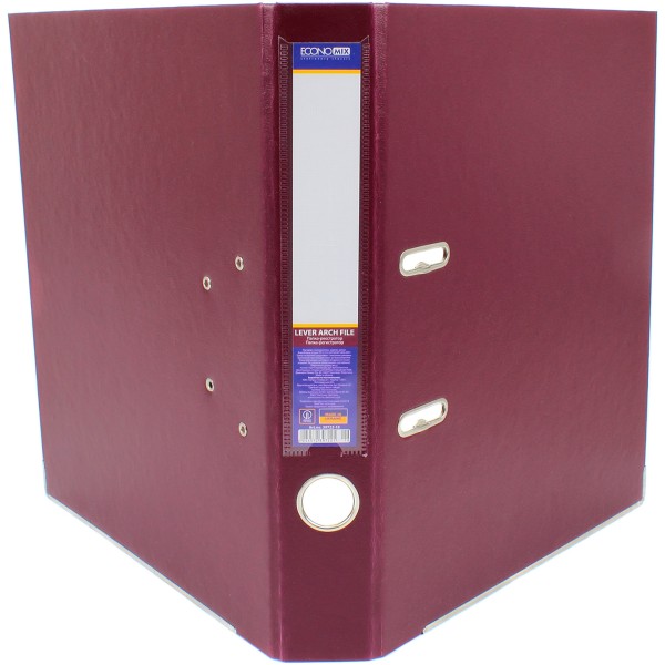 Папка-регистратор Economix Lux А4 5см собранная бордовая (10) E39722*-18 
