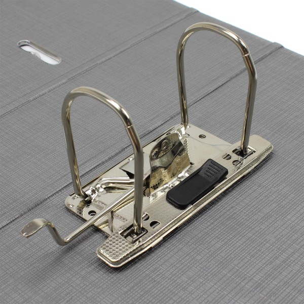 Папка-реєстратор А4 Axent 7,5 см Prestige+ двостороння срібляста зібраний (1) (25) 1722-34С-А