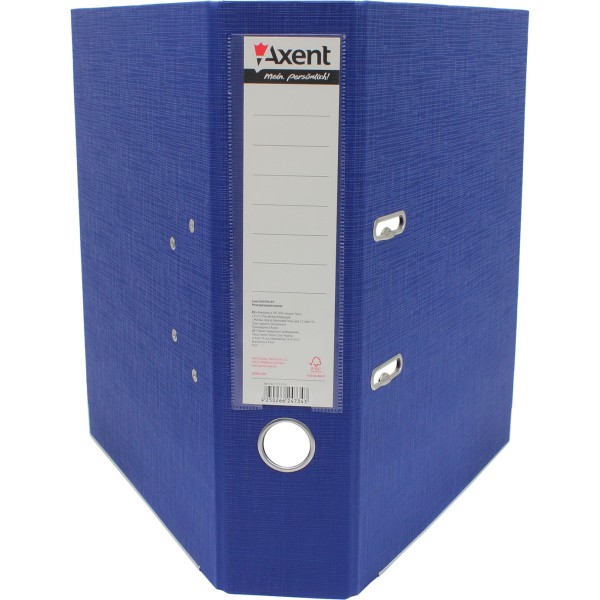 Папка-реєстратор А4 Axent 7,5 см Prestige+ двостороння PP синя зібрана (1) (20) 1722-02С-А