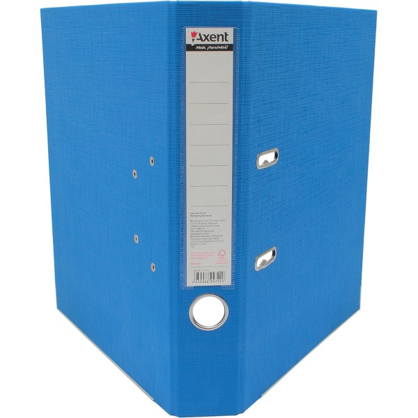 Папка-реєстратор А4 Axent 5 см Prestige+ двостороння поліпропілен блакитна зібрана (1) (25) 1721-07С-А