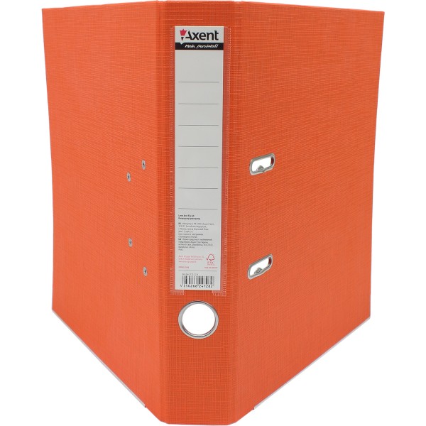 Папка-регистратор А4 Axent 5 см Prestige+ двусторонняя PP оранжевая собранная (1) (25) 1721-12С-А