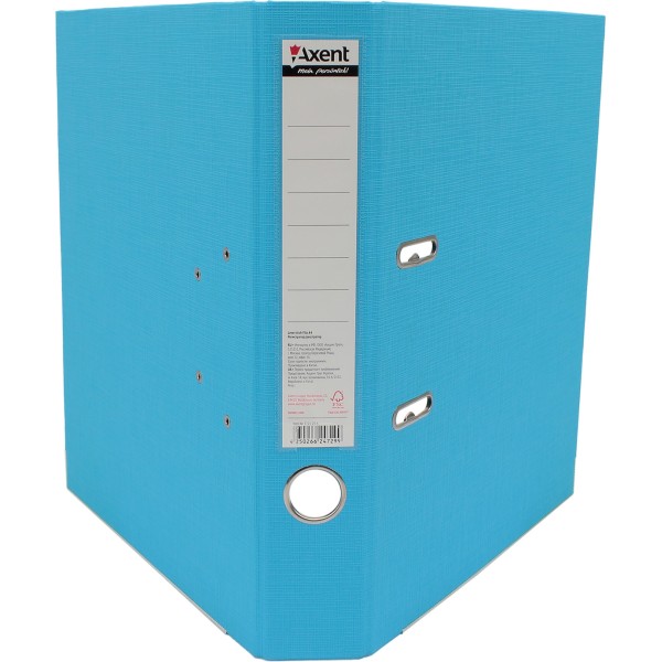 Папка-реєстратор А4 Axent 5 см Prestige+ двостороння PP світло-блакитна зібрана (1) (25) 1721-29С-А