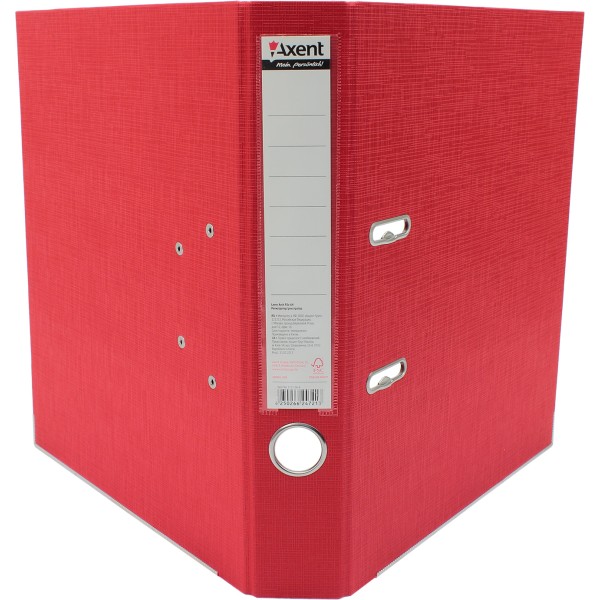 Папка-реєстратор А4 Axent 5 см Prestige+ двостороння PP червона зібрана (1) (25) 1721-06С-А