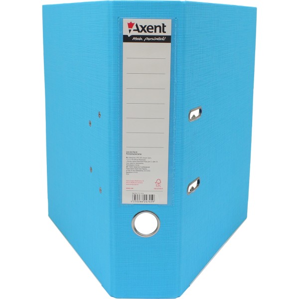 Папка-реєстратор А4 Axent 7,5 см Prestige+ двостороння PP світло-блакитна зібрана (1) (20) 1722-29С-А