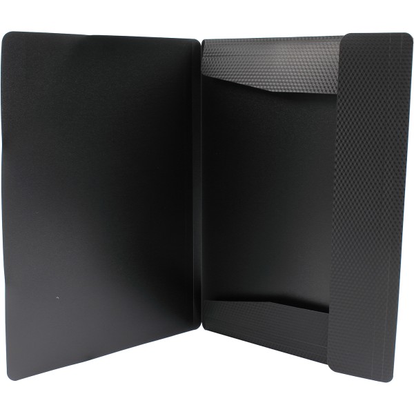 Папка на резинці для документів Economix А4 пластикова чорна (1) (24) E31601-01 