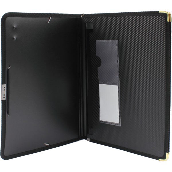 Папка Scholz А4 на 2 отделения, на резинке PP черная (5) 5212/03100179