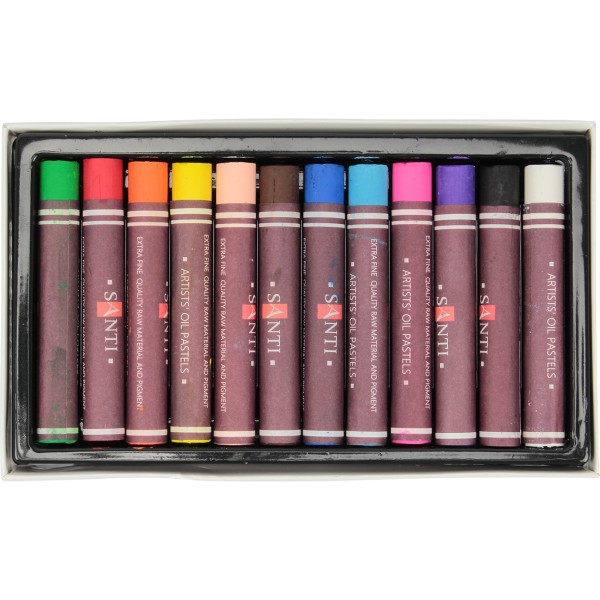 Пастель масляная Santi 12 цветов 353184