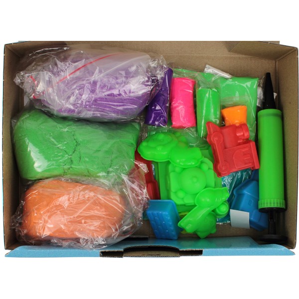 Набір для креативної творчості KidSand кінетичний пісок, 1200 гр + пісочниця DankoToys (6) KS-02-02 U