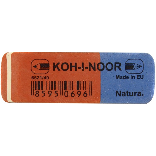 Ластик Koh-i-noor Blue Star красно-синий (40) (320) 6521/40