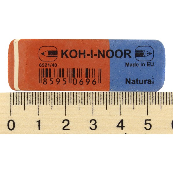 Ластик Koh-i-noor Blue Star красно-синий (40) (320) 6521/40