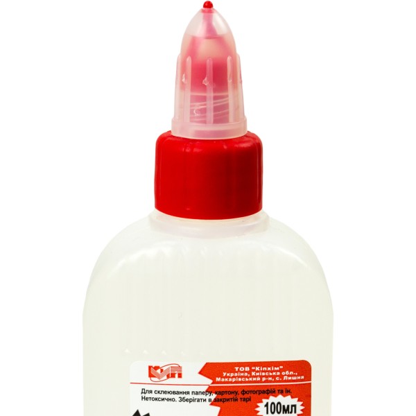 Клей конторський полімерний КіП 100 мл з супер-ковпачком (1) (85) (90)  