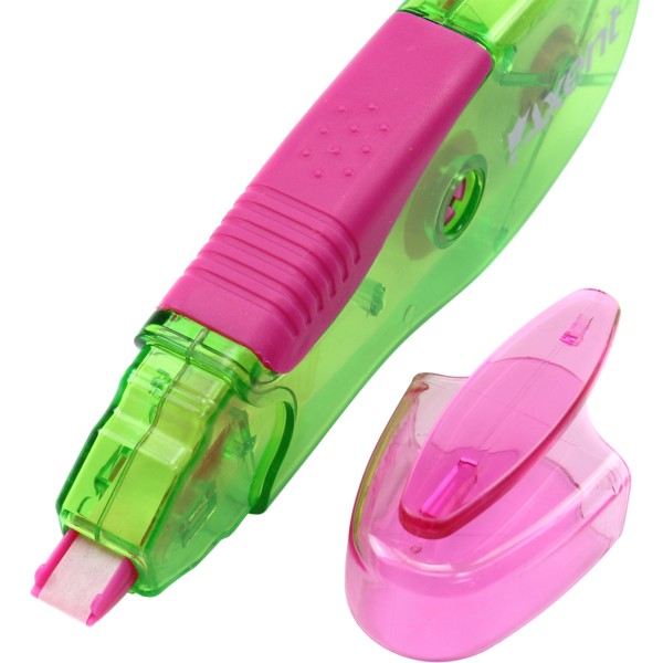 Коректор стрічковий Axent 5ммх5м, зелено-рожевий (12) (30) 7006-02