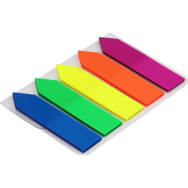 Стикеры-закладки Axent 12х50мм стрелка неоновая 125 шт (12) (240) 2440-02