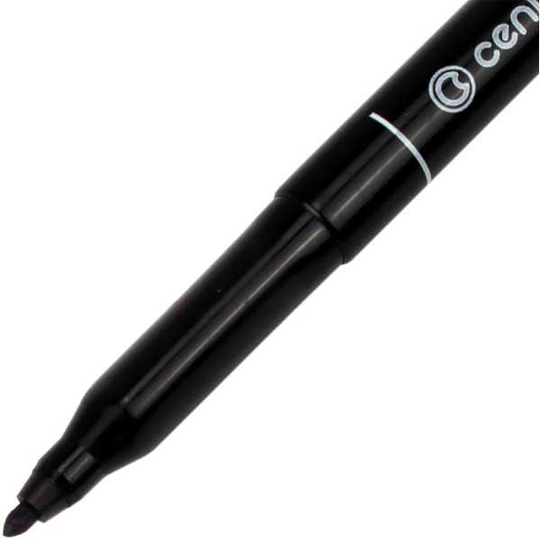 Маркер Centropen Permanent 1мм синій (12) (240) 2536