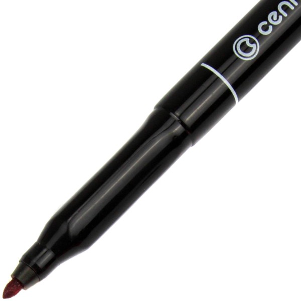 Маркер Centropen Permanent 1мм червоний (12) (240) 2536